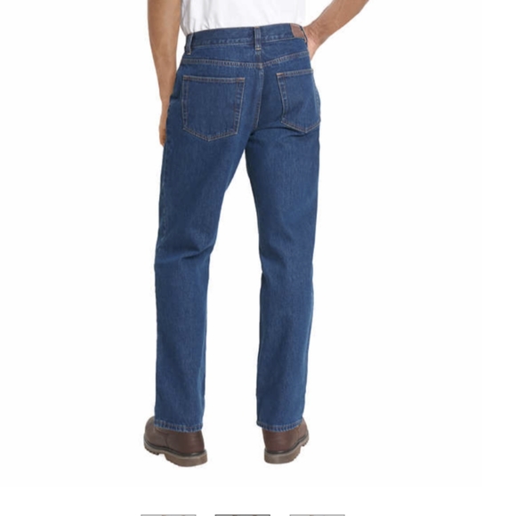 Kirkland's Signature Relaxed Fit Dark Blue Jeans. Men's 38Wx32L - Picture 4 of 8